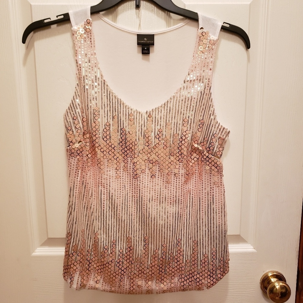 Worthington sequin cami tank size M EXCELLENT!